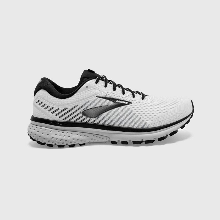 Brooks Ghost 12 Israel - Men's Road Running Shoes - White (41823-TRBP)